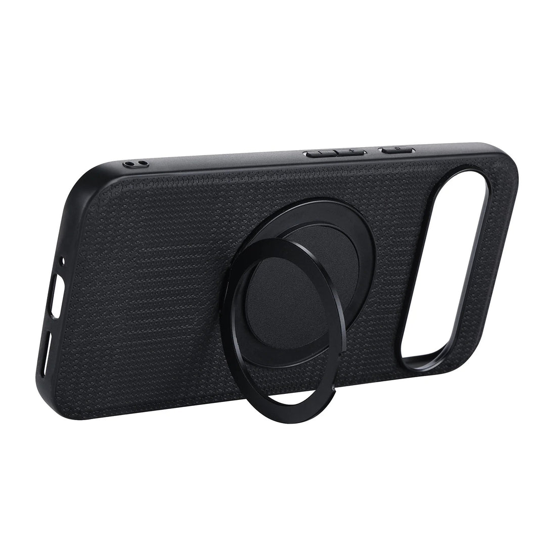 Prestige Weave Texture MagSafe Kickstand Case: Stylish Protection & Convenient Stand