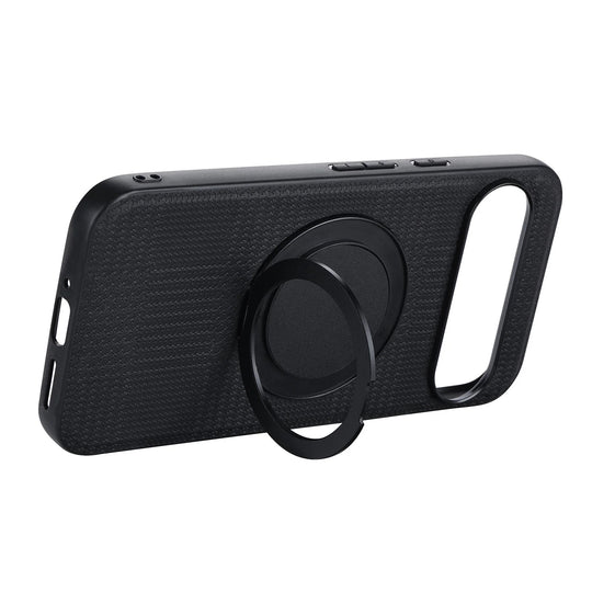 Prestige Weave Texture MagSafe Kickstand Case: Stylish Protection & Convenient Stand