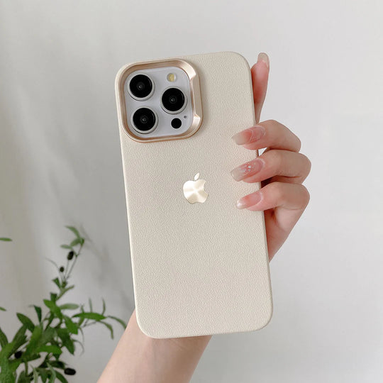 Supreme Leather Texture Defense Case for iPhone – Ultimate Protection & Style