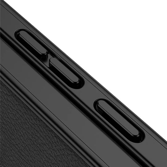 Titanium Leather Magnetic Ring Case - New Arrival.