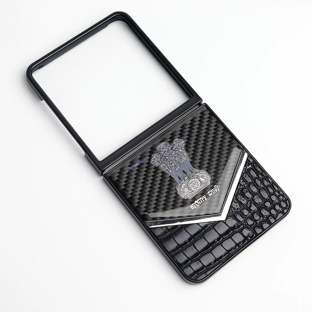 Galaxy Z Flip Series Satyamev Jayate Elite Textured Case.