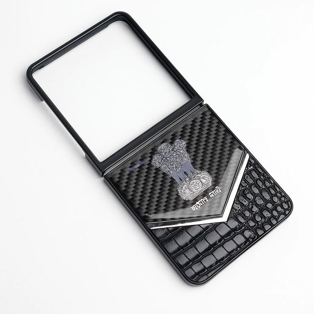 Galaxy Z Flip Series Satyamev Jayate Elite Textured Case.