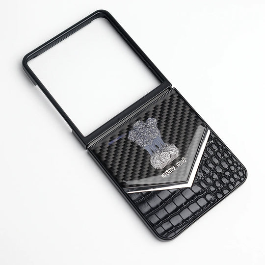 Galaxy Z Flip Series Satyamev Jayate Elite Textured Case.