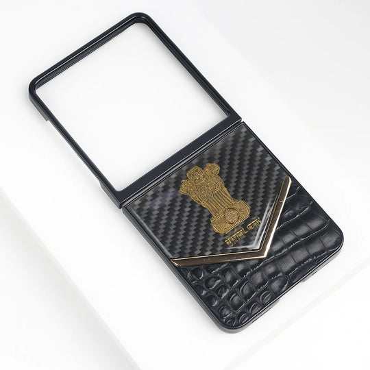 Galaxy Z Flip Series Satyamev Jayate Elite Textured Case.