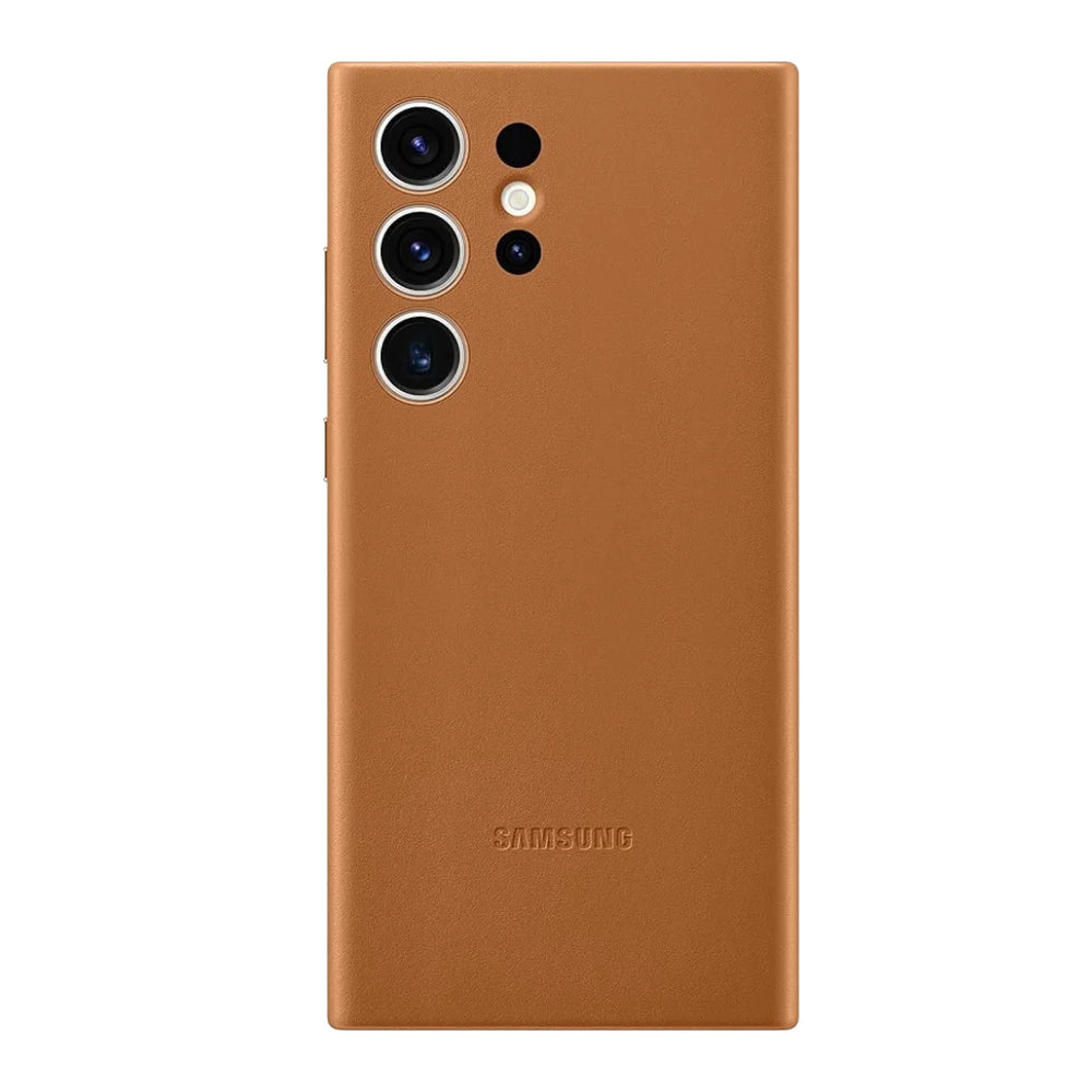 Metal Button Leather Case.