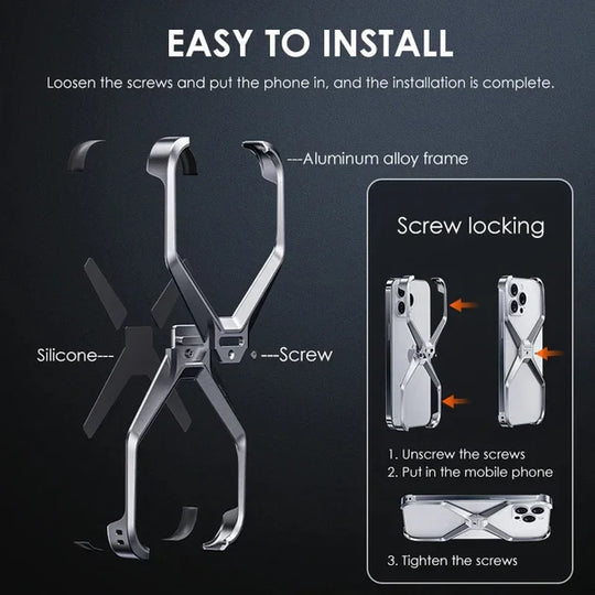 Luxury X-Shape Alloy iPhone Bumper *Premium X-Shape *