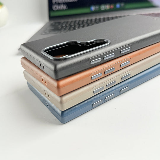 Original Samsung Leather Case with Metal Ring - Hot Case.