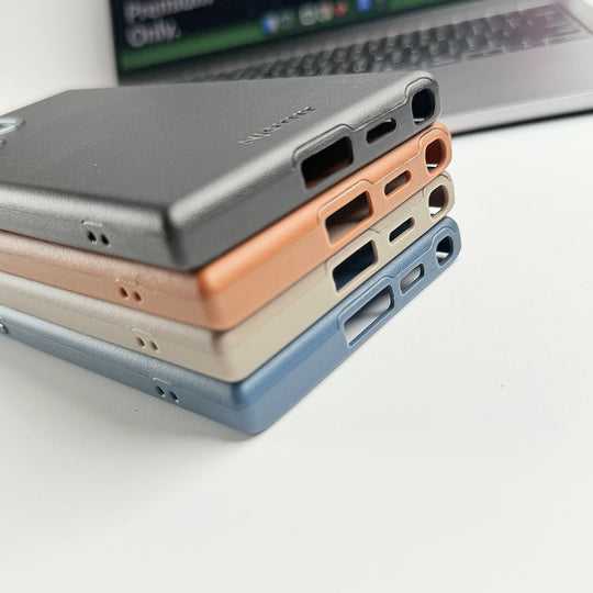 Original Samsung Leather Case with Metal Ring - Hot Case.