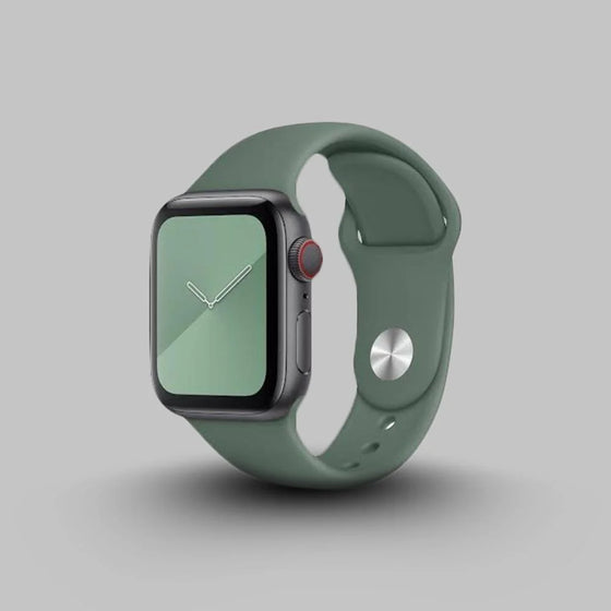 Silicone Band in Green Coteetci Design for Digital Watches