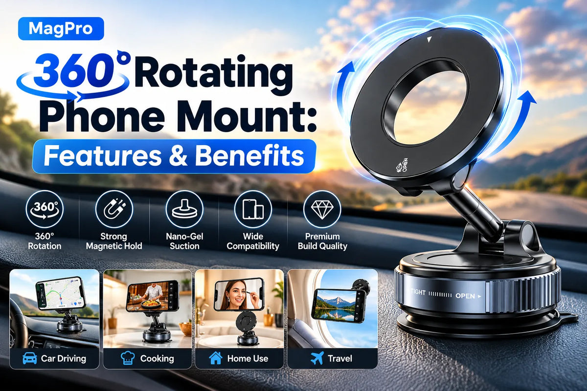 MagPro 360° Rotating Phone Mount: Features & Benefits