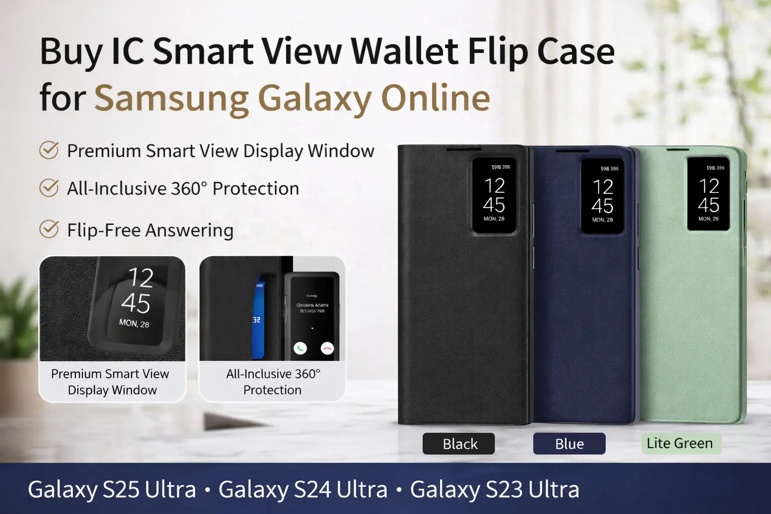 IC Smart View Flip Case Samsung Galaxy