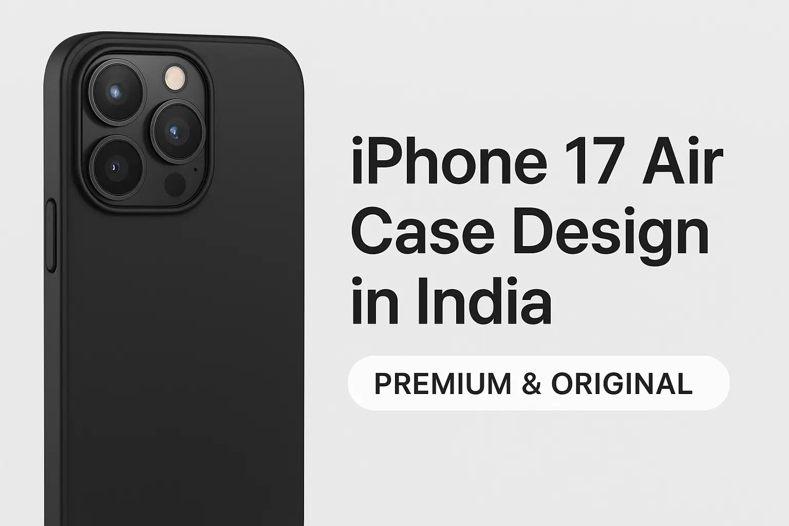Premium iPhone 17 Air case design in India