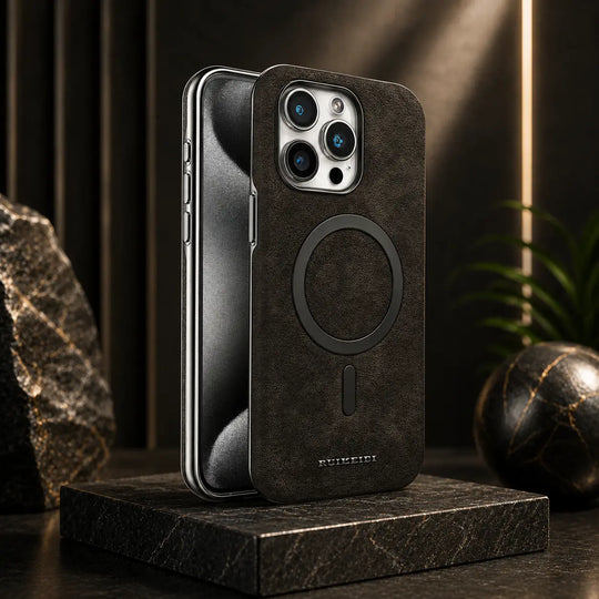 Classic Vintage Leather Magnetic Case - iPhone