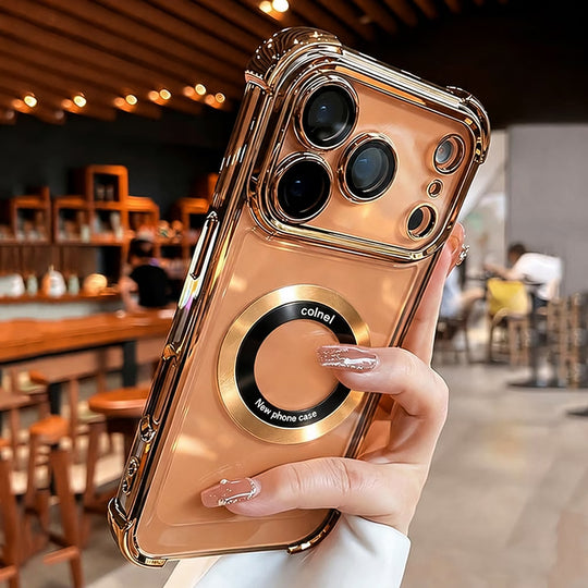 Magnetic Quad-Corner Shockproof Clear Case