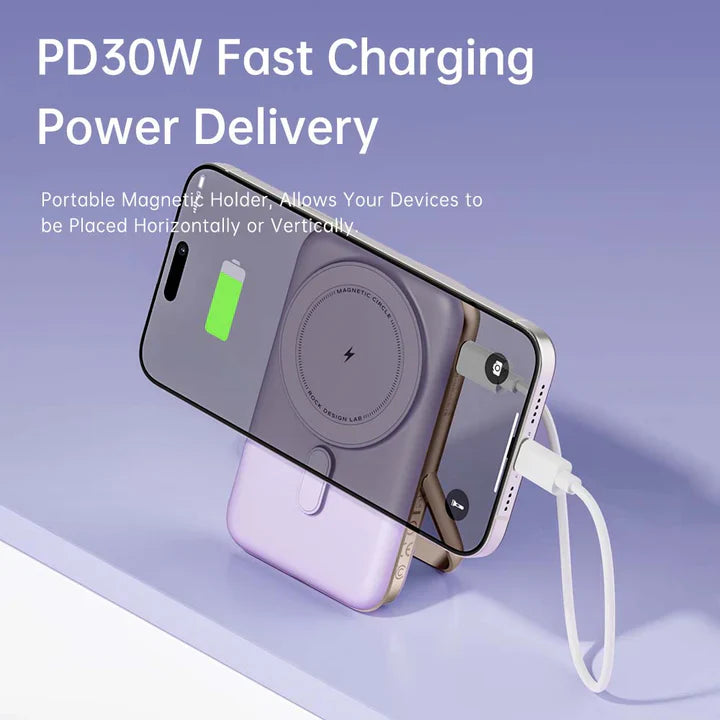 Rock PD 30W⚡  Fast Charge 10000mAh Power Bank P30.