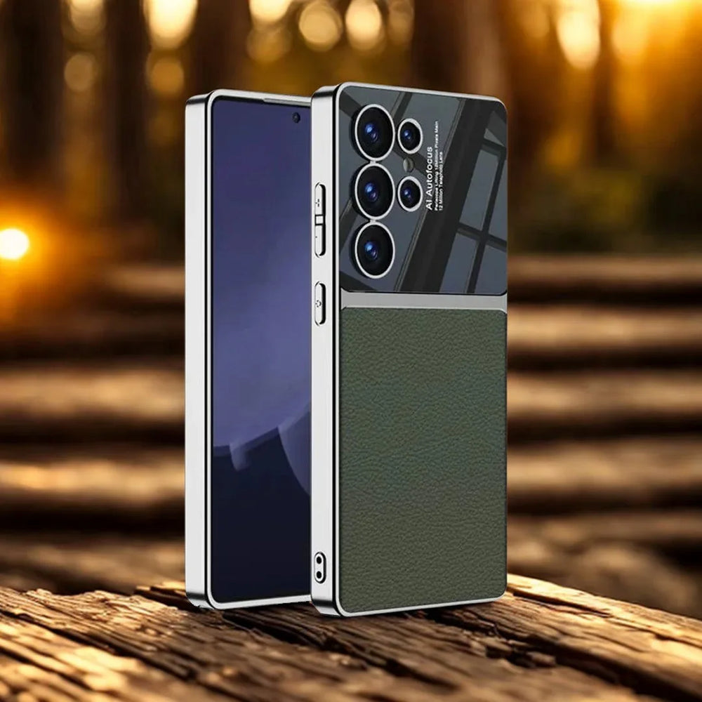 Electroplated Business Leather Case with Paitabone Cover - New Arrival.