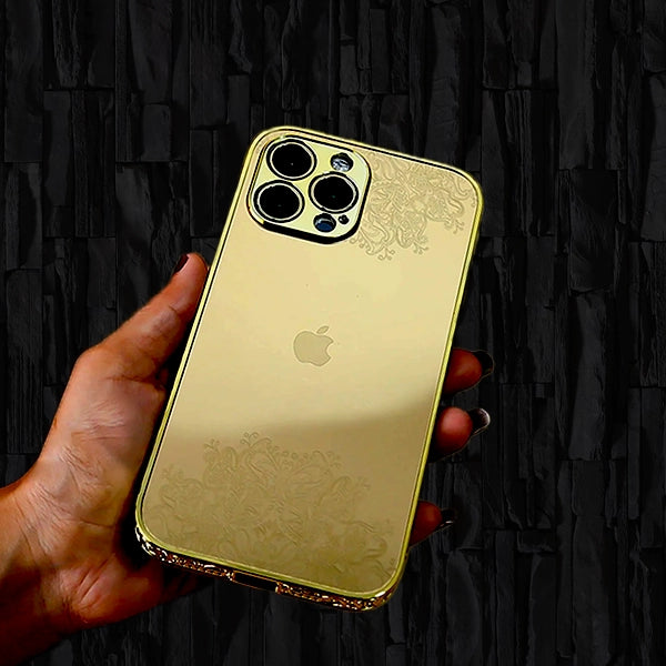 Premium Gold Luxury Logo Case - iPhone