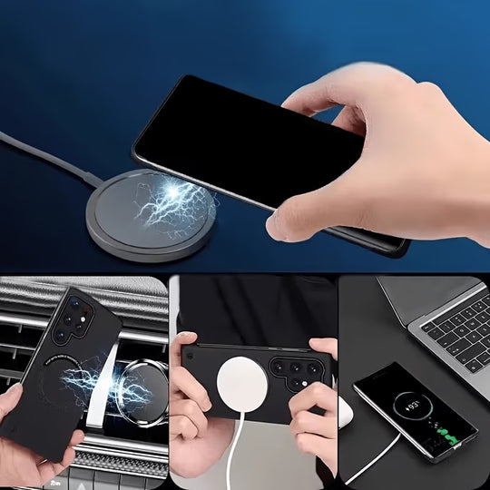 Magnetic Power Ring Card Holder Case