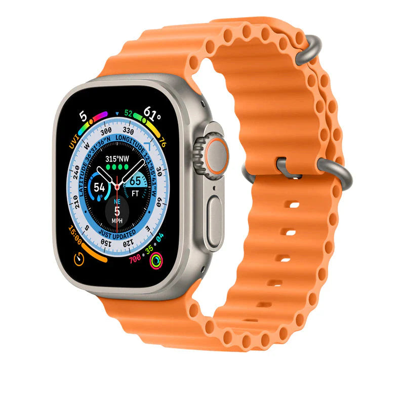 OceanWave Silicone Band for Digital Watches