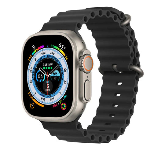 OceanWave Silicone Band for Digital Watches