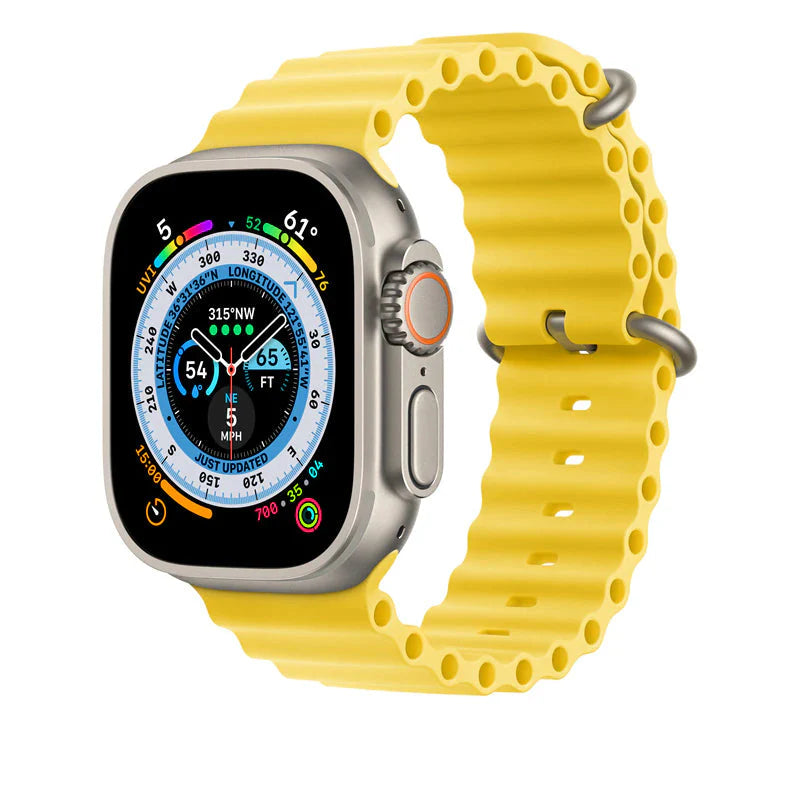 OceanWave Silicone Band for Digital Watches