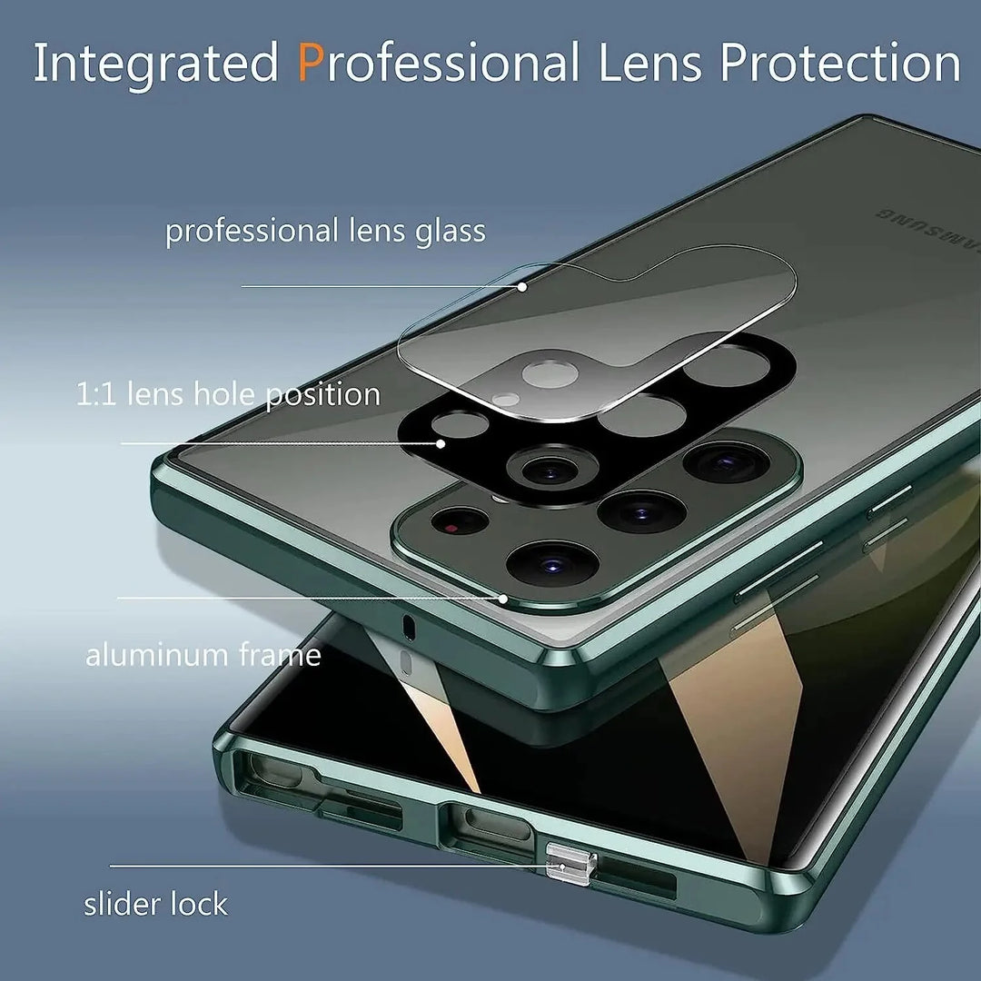 Magnetic Privacy Protection Glass Case for Samsung