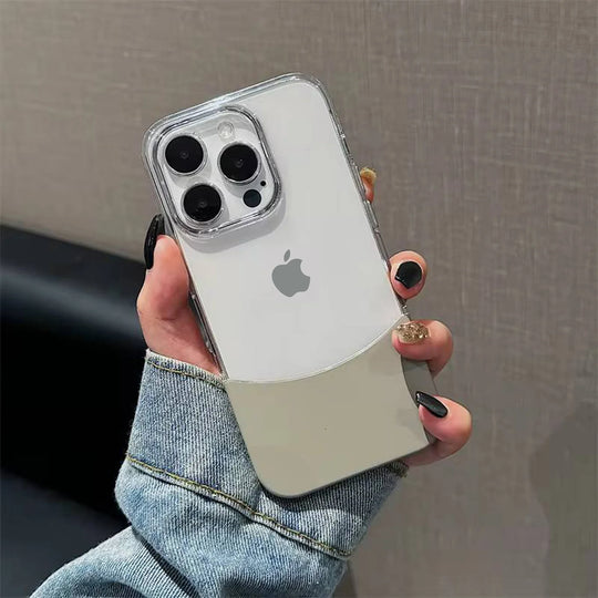 Crystal Splicing Contrast Transparent Case - iPhone.