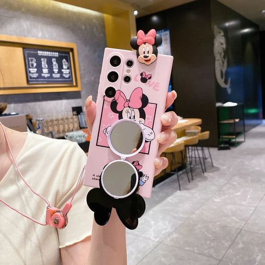 Disney Mickey Mouse Mirror Bracket Phone Case.