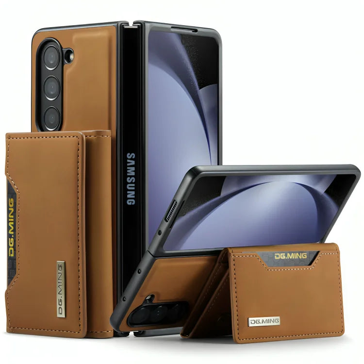 Galaxy Z Fold6 Multi-Functional Magnetic Leather Wallet Case