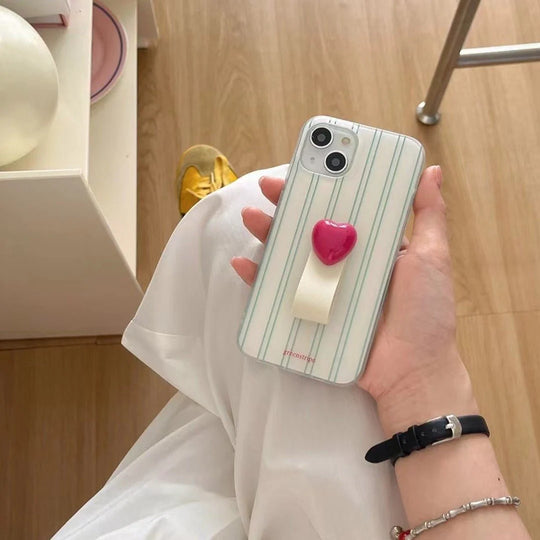 Heart Stripe Grip Case