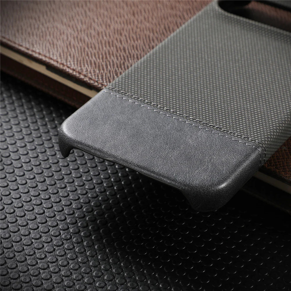 Vintage-Inspired Business Half Leather Case