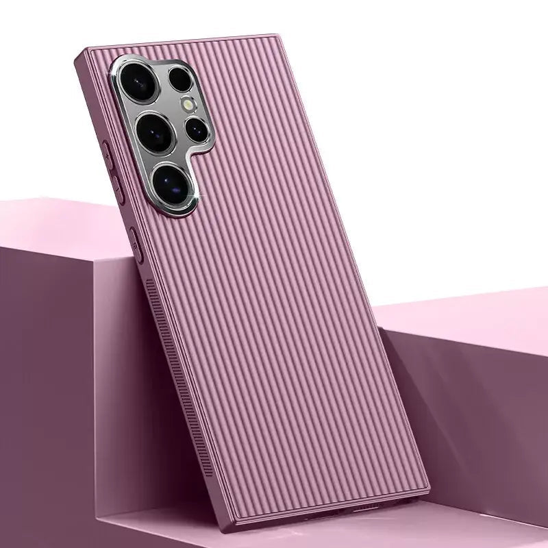 Luxury Pinstripe Style Matte Case – Samsung. 💫New Arrival.