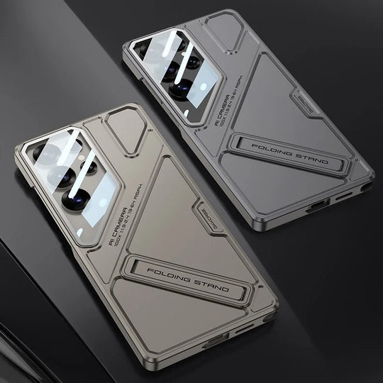 Sleek Matte Kickstand Case with Camera Glass Protection - New Arrival.