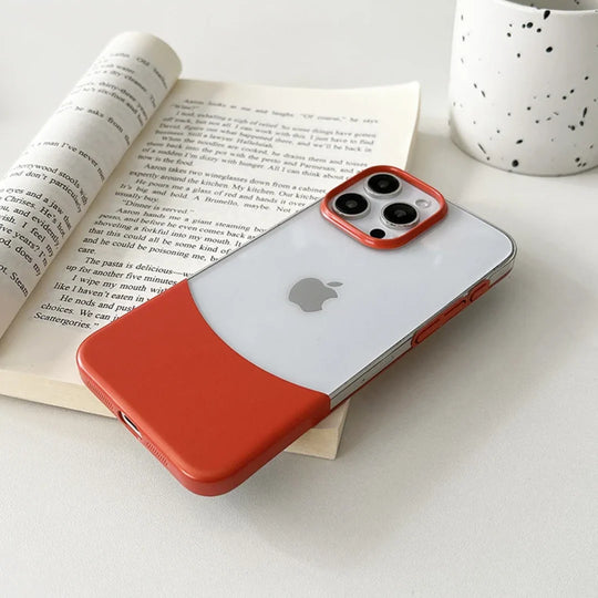 Dual-Layer Contrast Transparent IPhone Case