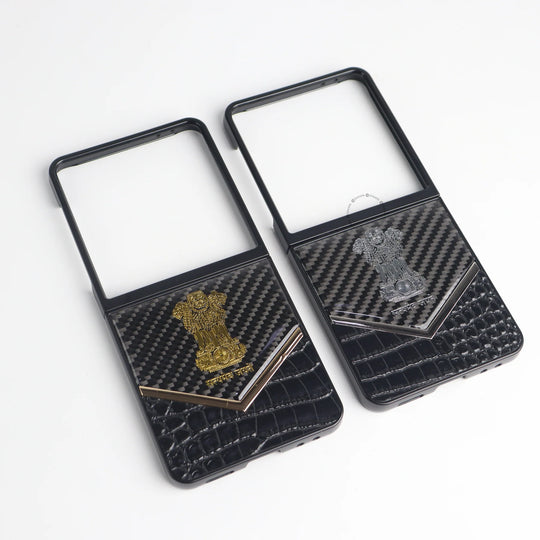 Galaxy Z Flip Series Satyamev Jayate Elite Textured Case.