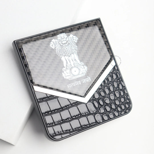 Galaxy Z Flip Series Satyamev Jayate Elite Textured Case.