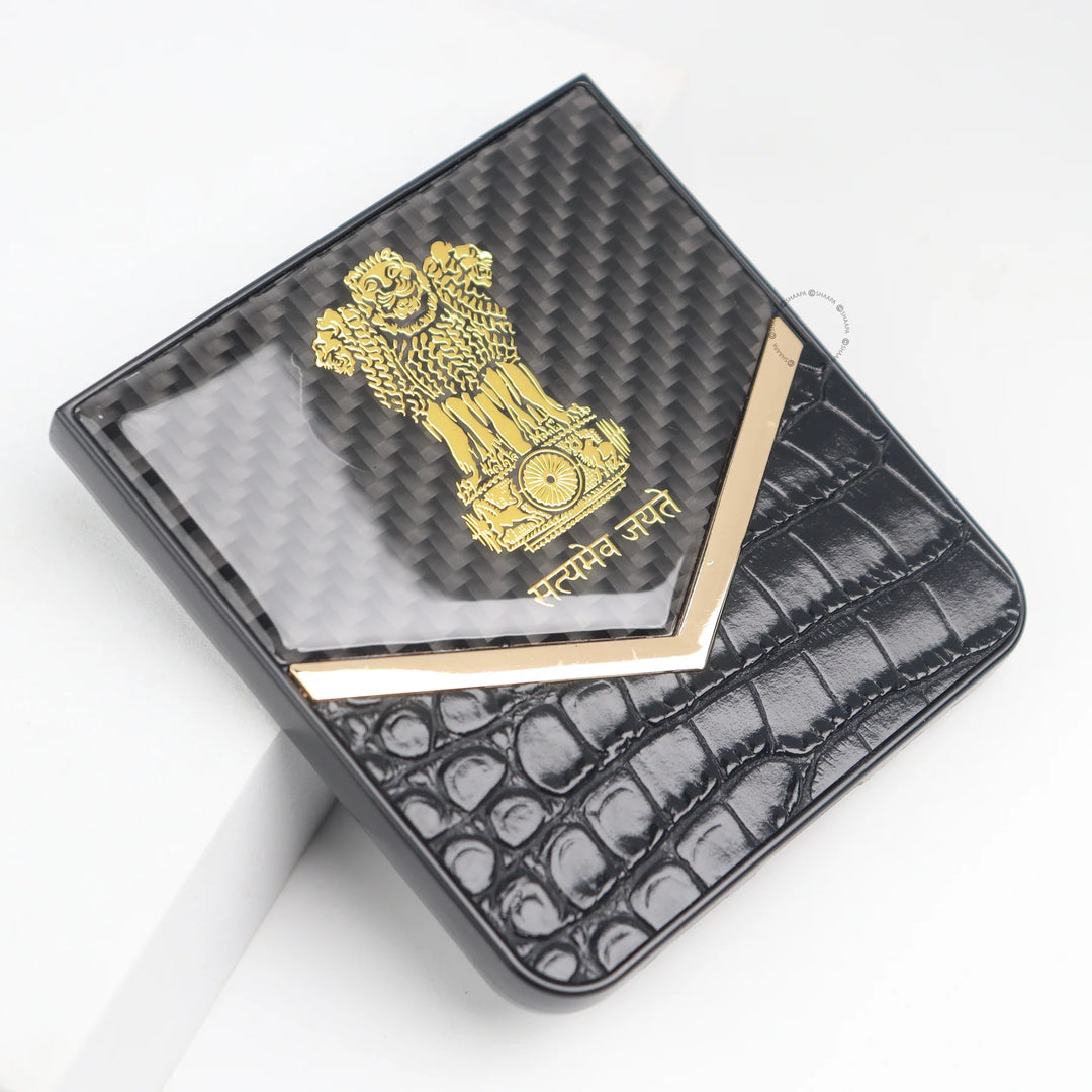 Galaxy Z Flip Series Satyamev Jayate Elite Textured Case.