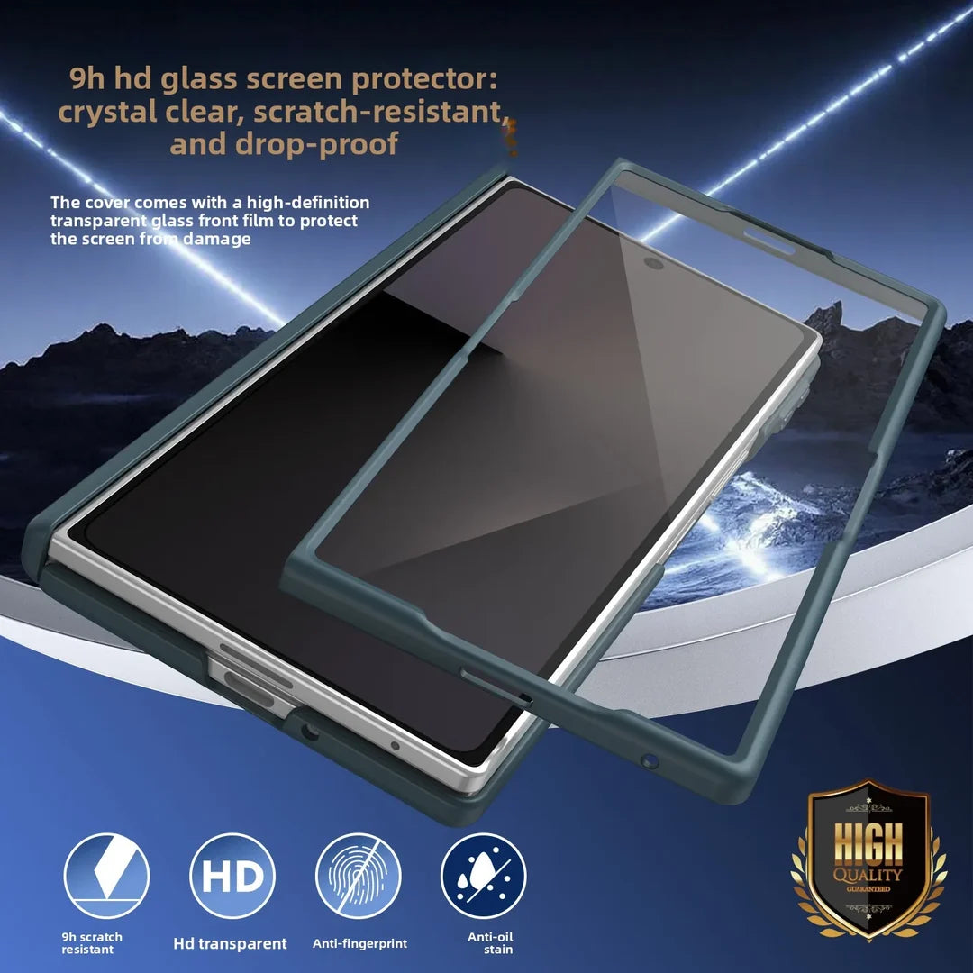 Galaxy Z Fold8 Ultra  Premium Classic Leather Armor Case