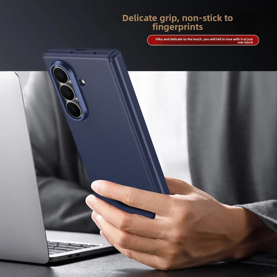 Galaxy Z Fold8 Ultra  Premium Classic Leather Armor Case