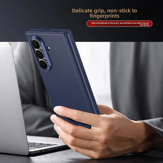 Galaxy Z Fold8 Ultra  Premium Classic Leather Armor Case