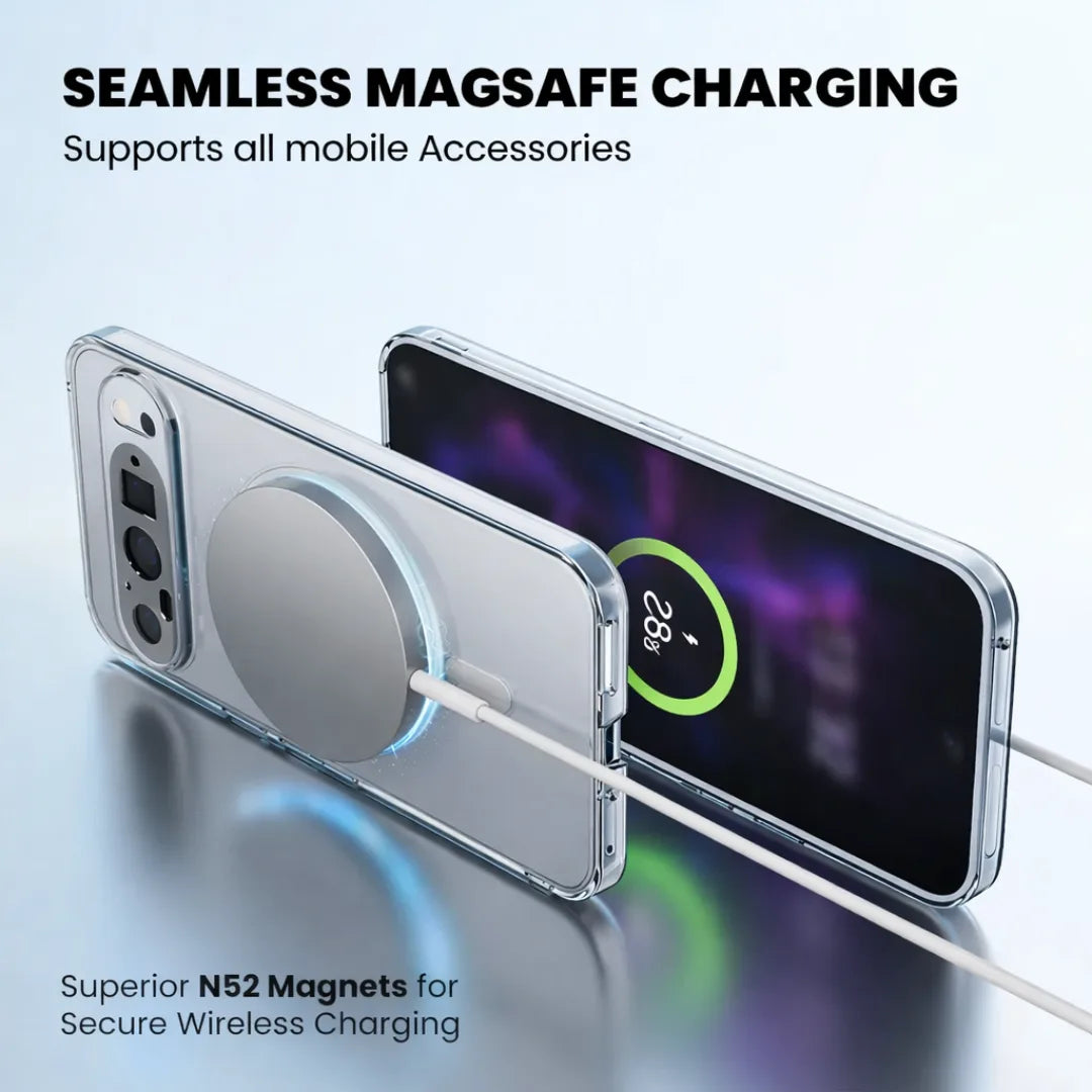 Crystal Clear Anti-Yellow MagSafe Case for Google Pixel 10 Pro XL