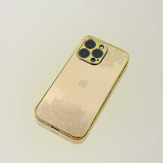 Premium Gold Luxury Logo Case - iPhone