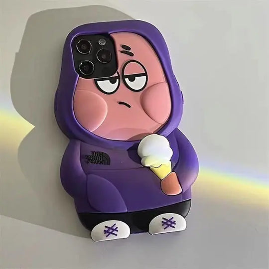 SpongeBob Patrick 3D Anime iPhone Case