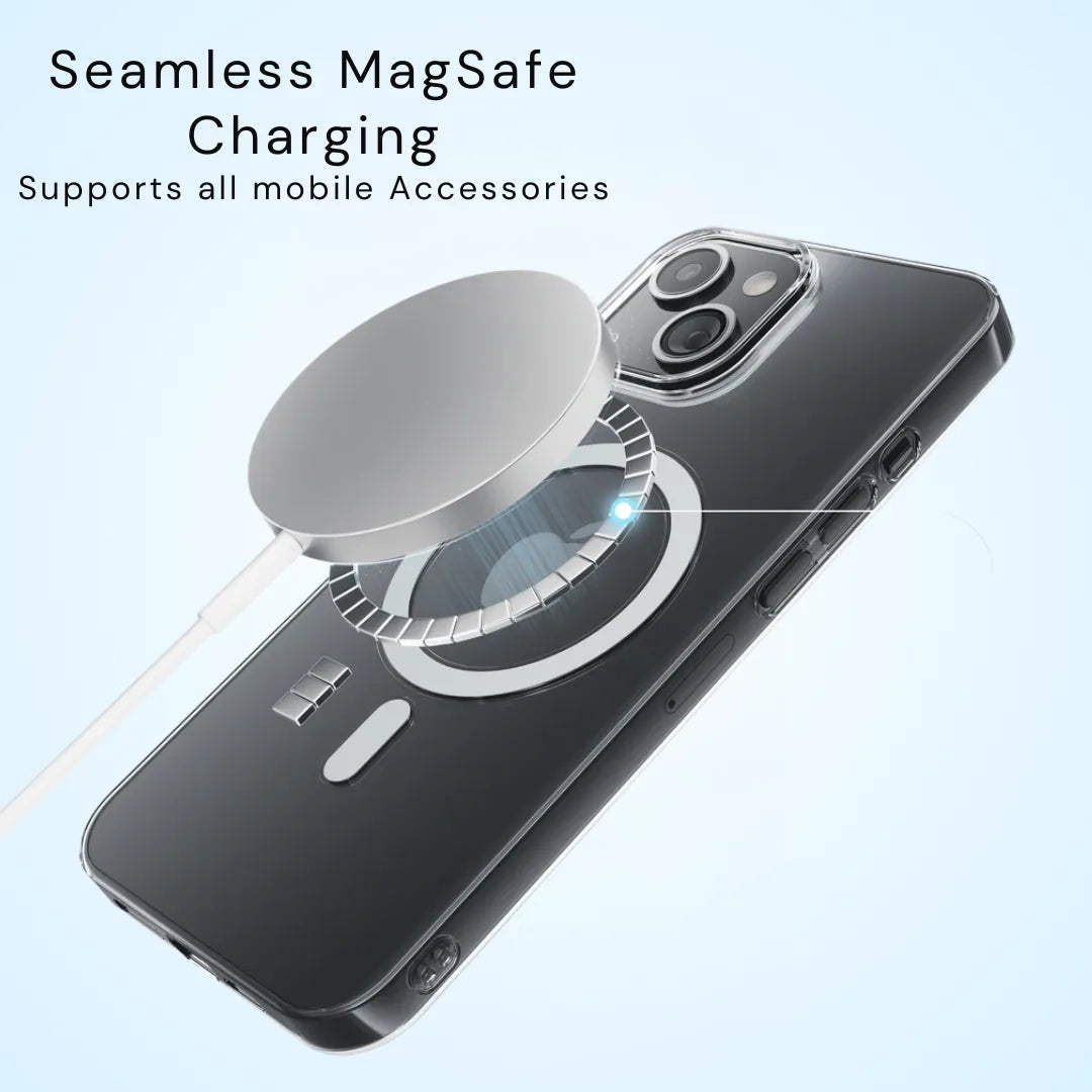 iPhone 15 Plus Anti Yellow Clear MagSafe Case
