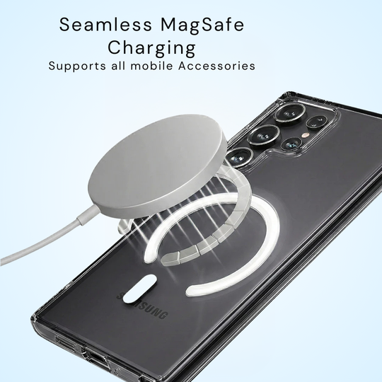Anti Yellow Magsafe Clear Case Samsung S22 Ultra
