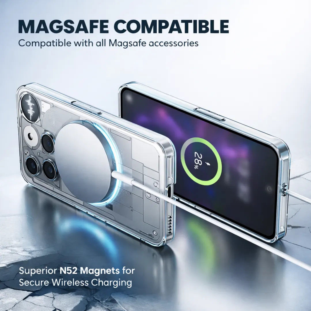 Nothing 2 Transparent Anti-Yellow MagSafe Case