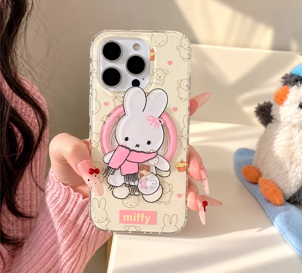 Cute Bunny Grip Phone Case
