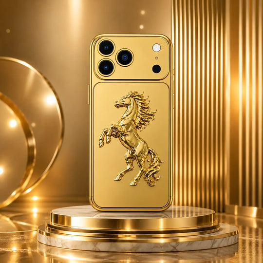 Golden Horse Luxury iPhone Cover