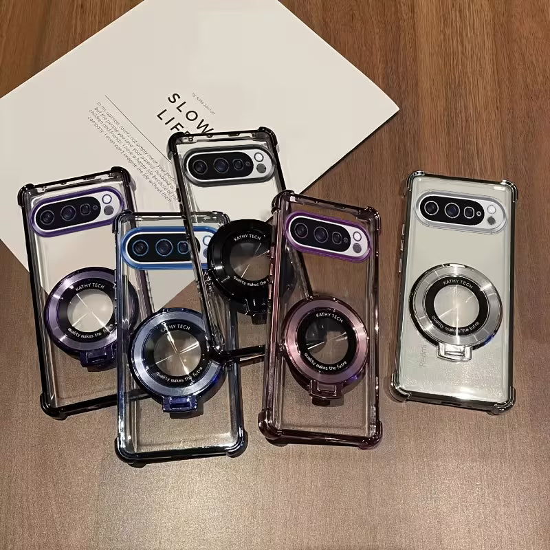 Crystal Clear Ring Stand Protective Case