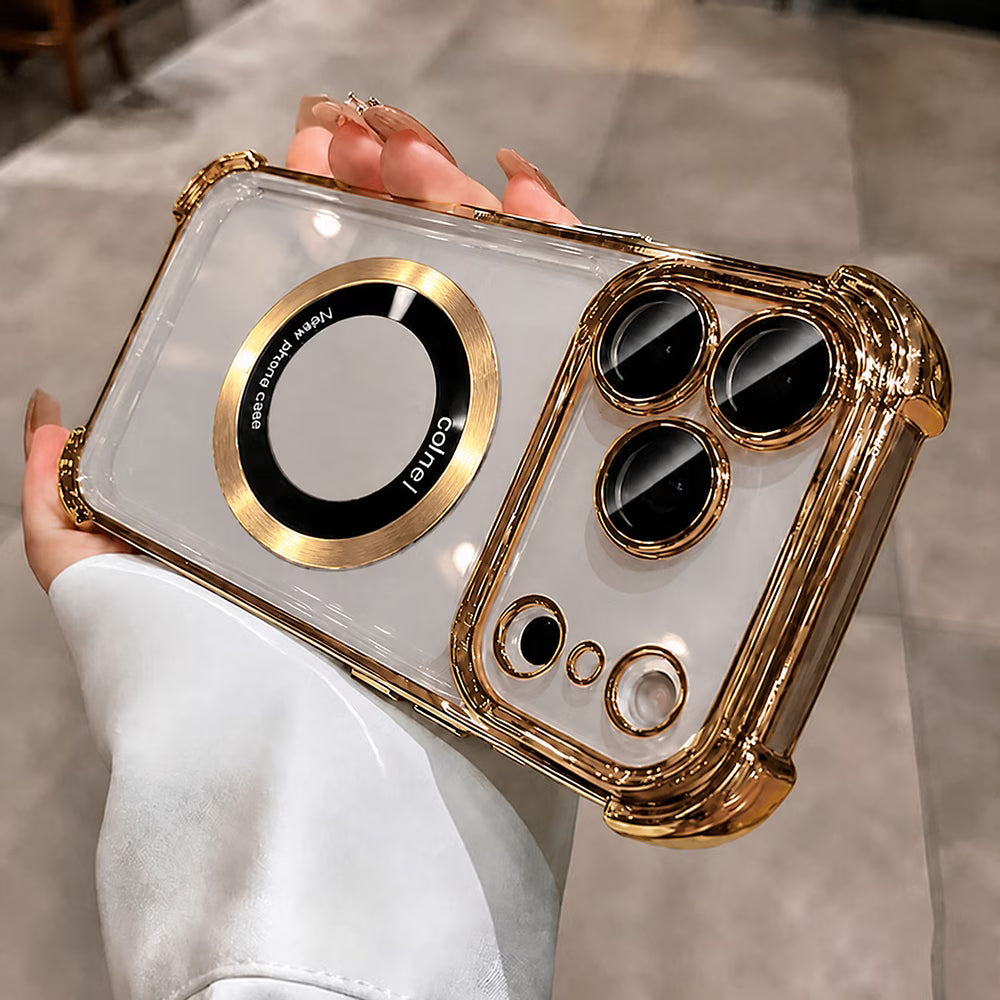 Magnetic Quad-Corner Shockproof Clear Case